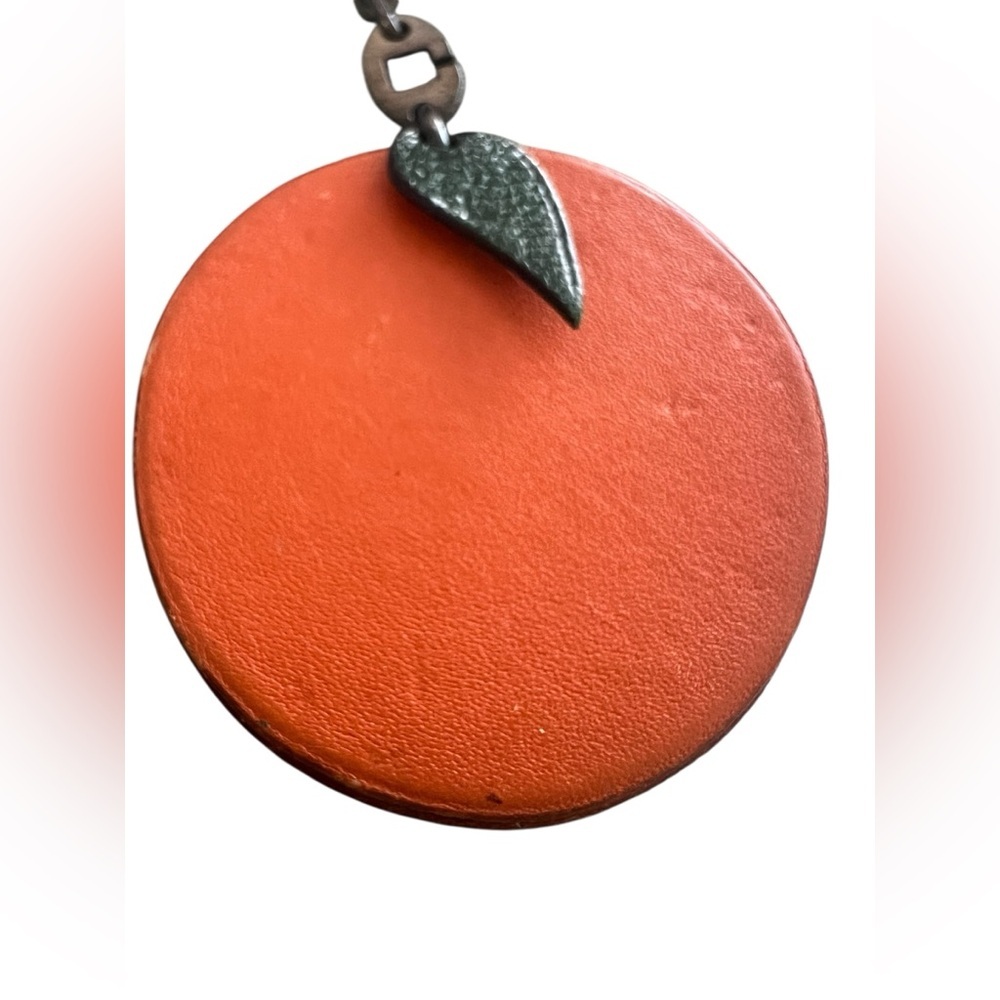Hermès Chevre Mysore Orange Bag Charm - Picture 3 of 12
